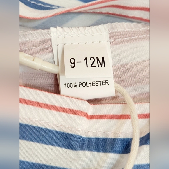 Girls Fun Striped Summer Dress - Picture 9 of 9